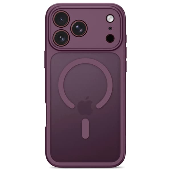 Tech-Protect Mobilskal För iPhone 18 Pro Magsafe Basicmag - Matte Burgundy