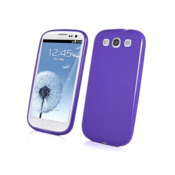 Muvit Minigel Glazy Cover -kuori Samsung Galaxy S3 i9300:lle (violetti) White