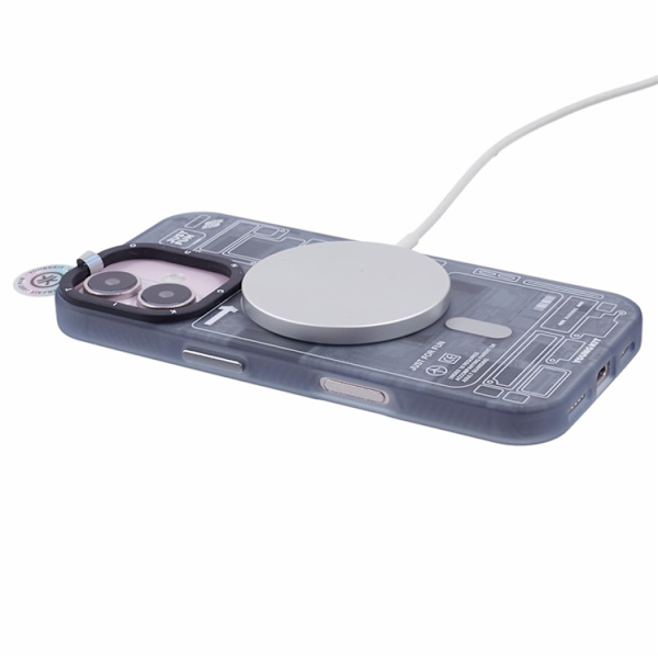 Youngkit Mobilskal till iPhone 16 Plus Magafe IMD Pattern - Svart Svart