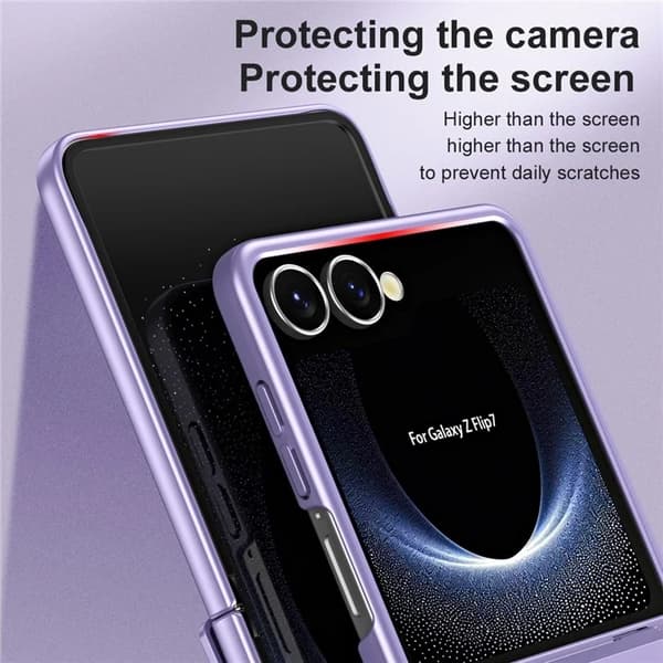 Mobilskal till Galaxy Z Flip7 Electroplating - Lila Lila