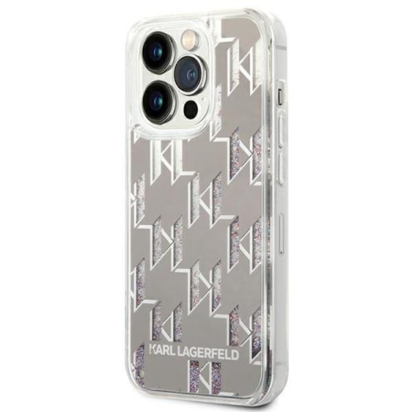 Karl Lagerfeld iPhone 14 Pro Max Skal Liquid Glitter Monogram -