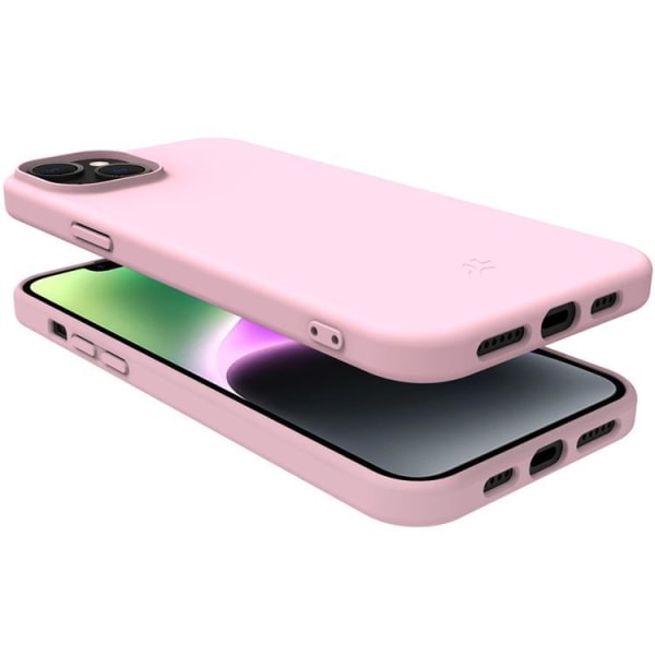 Celly iPhone 15 mobiltaske Planet Soft TPU - Pink