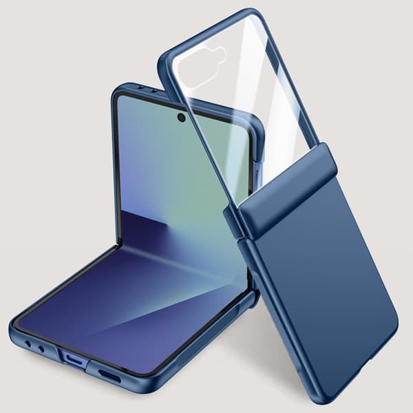 Mobilskal till Galaxy Z Flip 7 Hard PC Hinge Protection - Blå Blå