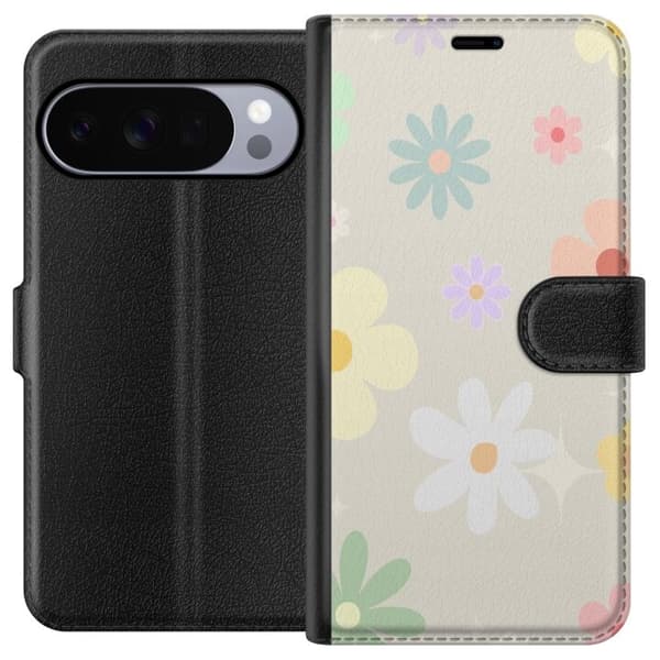 Plånboksfodral till Google Pixel 10 Pro XL med fejdande blommor