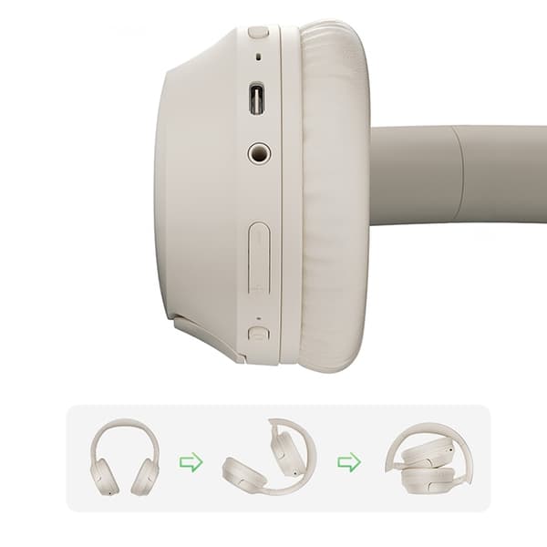 QCY Trådlös Hörlurar On-Ear H2 Pro - Vit
