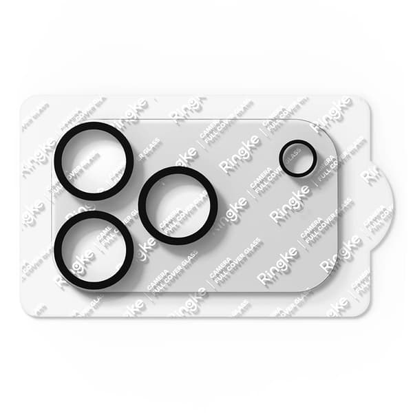 Ringke [2-Pack] Kameraskydd Härdat Glas för iPhone 17 Pro - Svart Svart