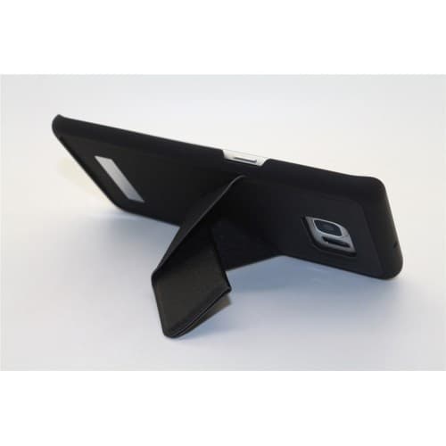 Stand Skal till Samsung Galaxy S6 Edge Plus - Svart Black