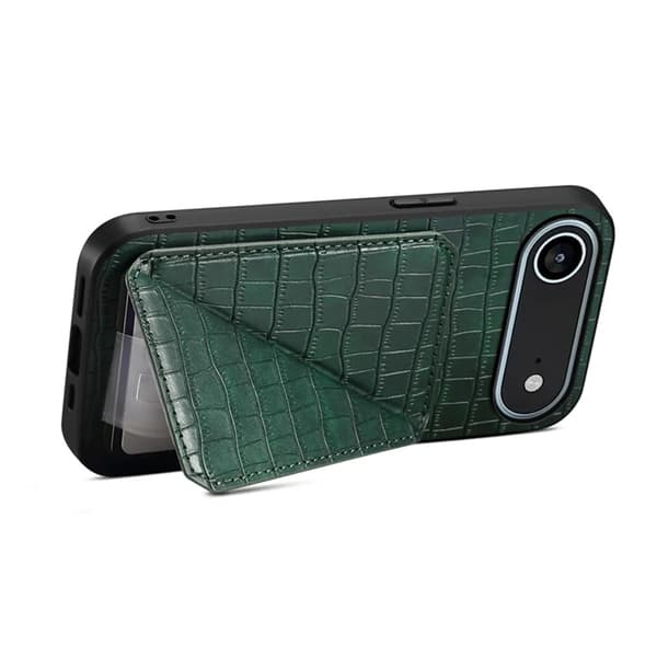 Mobilskal till iPhone Air Korthållare Crocodile Textured - Grön Grön