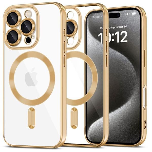 Tech-Protect telefontaske til iPhone 16 Pro Max Magsafe Magflex - skinnende guld Guld