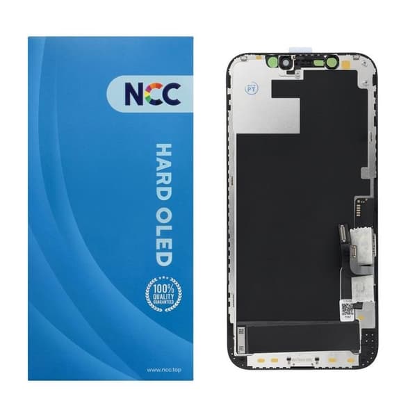 iPhone 12/12 Pro Skärm med LCD-display NCC Hard OLED Utbytbar IC Black
