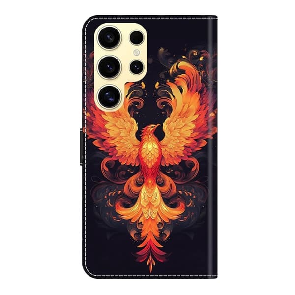 Samsung Galaxy S26 Ultra Plånboksfodral Ställning Konstläder - Flame Bird