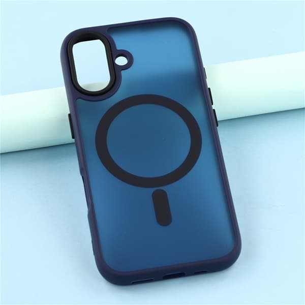 Mobilskal till iPhone 17 MagSafe Skin Touch - Marinblå Blå