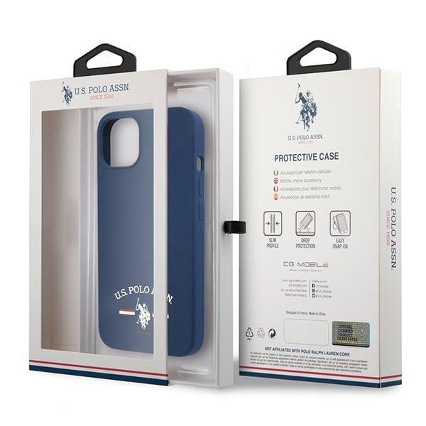 US Polo Silicone Collection Skal iPhone 13 mini - Navy Blå Blue