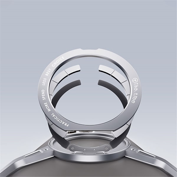 Mobilskal till iPhone 15/14/13 Bumper Frameless Kickstand - Silver Silver
