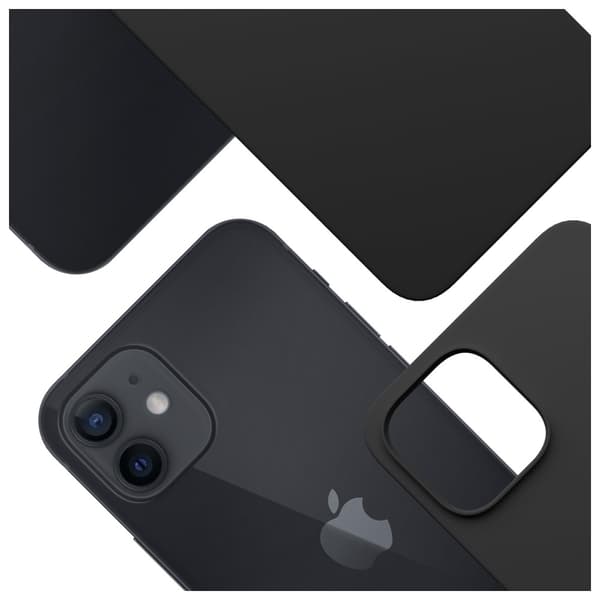 3MK Telefontaske til iPhone 12 MagSafe Hardy Silicone - Sort