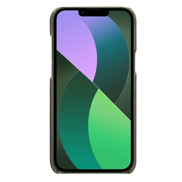 iPhone 14 Skal Korthållare PU Läder - Grå