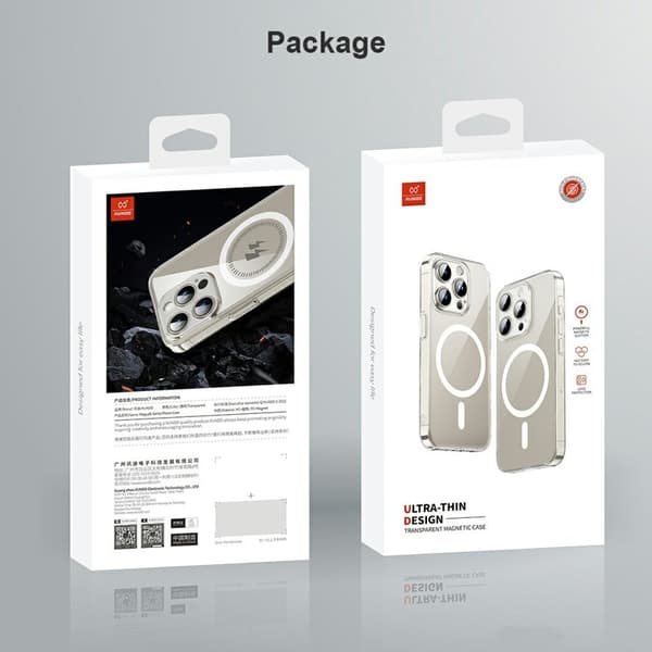 XUNDD XDD-0010 Mobilskal till iPhone 16 Pro Max MagSafe Ultra-Tunn Vit