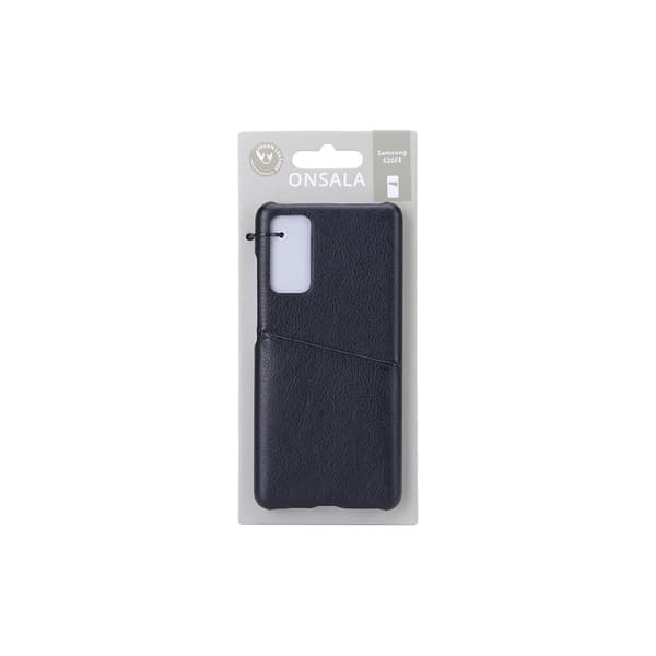 ONSALA Mobiilikuori Musta Korttipaikalla Samsung S20FE Black