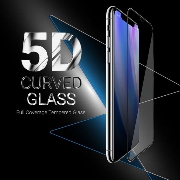 5D Roar Härdat Glas till Xiaomi Redmi 7 Svart