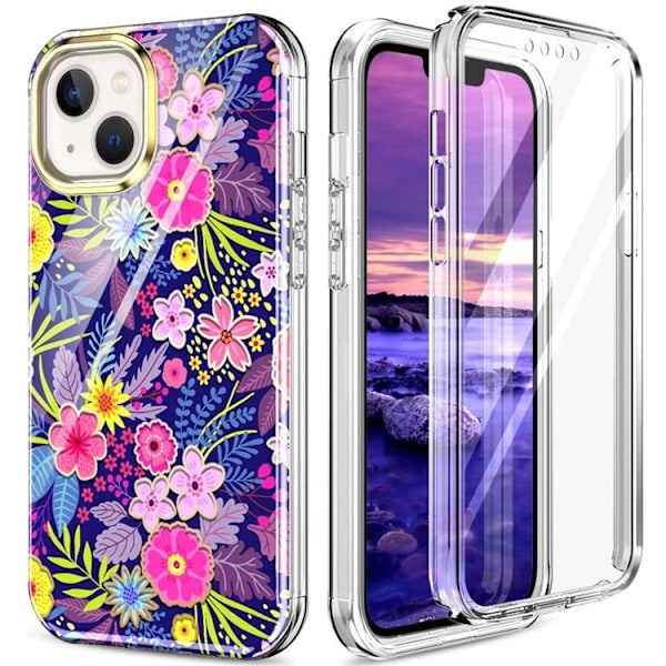 iPhone 14 Plus Skal 360 Marble - Rosa