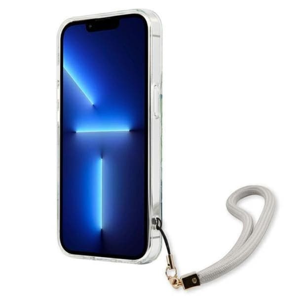 Guess iPhone 13 Pro Skal Flower Strap - Vihreä Grön