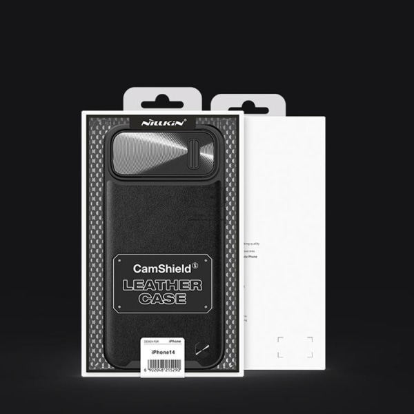 Nillkin iPhone 14 Case CamShield Leather S - sininen