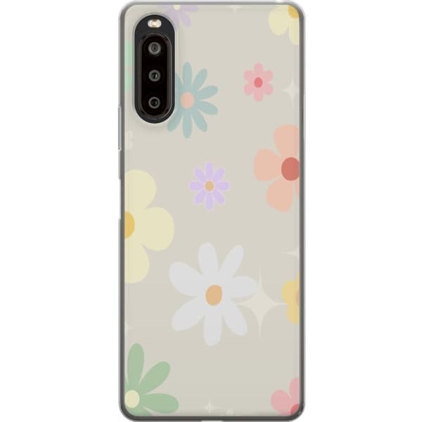 Mobilskal till Sony Xperia 10 II med fejdande blommor