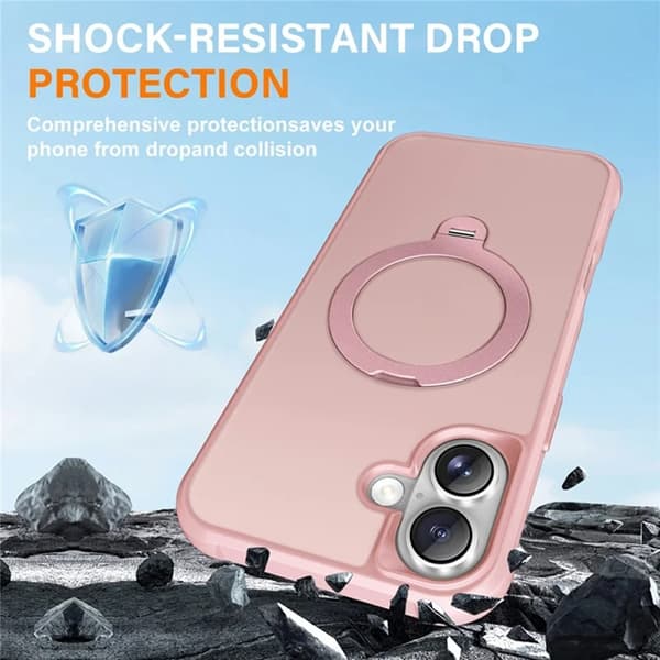 Mobilskal till iPhone 17 MagSafe Kickstand TPU + PC - Rosa Rosa