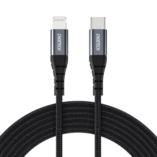 Choetech USB-C til Lightning MFi Kabel 3m - Sort