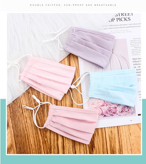 Silk Tvättbar mask – Munskydd Skyddsmask Rosa Pink Rosa
