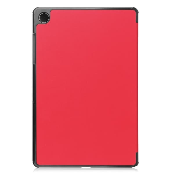 Galaxy Tab A9 Plus Fodral Tri-Fold KonstLäder Röd