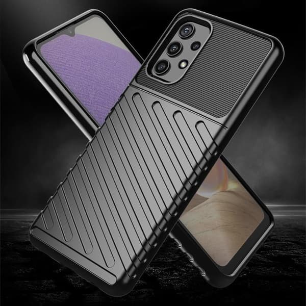 Thunder Flexible Skal Galaxy A72 - Svart Svart