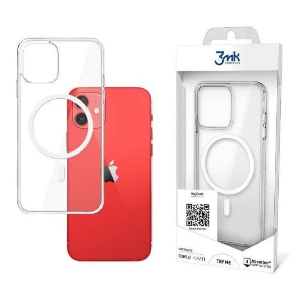 3MK MagSafe Cover iPhone 12 mini - Läpinäkyvä