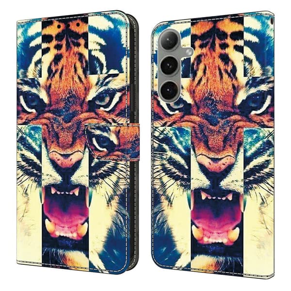 Plånboksfodral för Samsung Galaxy S26 Plus Konstläder Mönster - Tiger