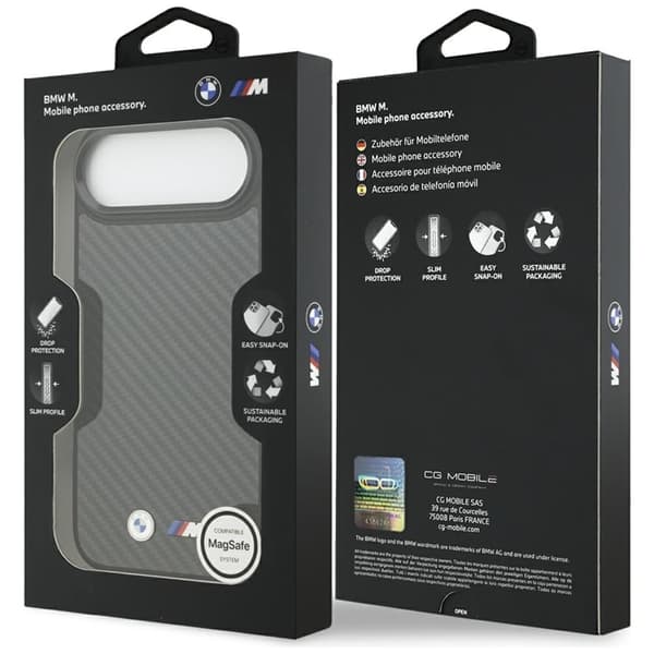 BMW telefontaske til iPhone Air Magsafe Kevlar - Mat Sort Svart