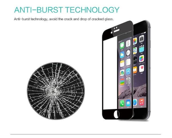 Nillkin hærdet glas skærmbeskytter CP+ til Apple iPhone 6 Plus - Sort Black