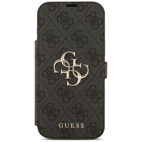 Guess iPhone 17 Pro Plånboksfodral Metal Logo - Svart Svart