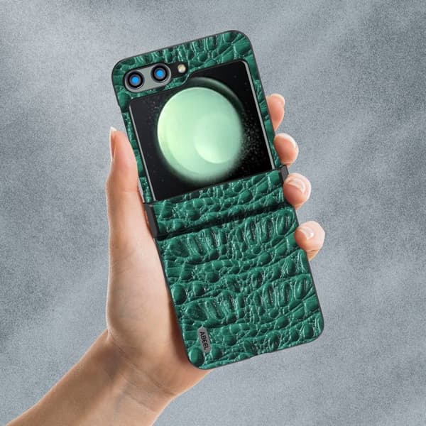 ABEEL Mobilskal till Samsung Galaxy Z Flip5 Hinge Design Canopy Grön