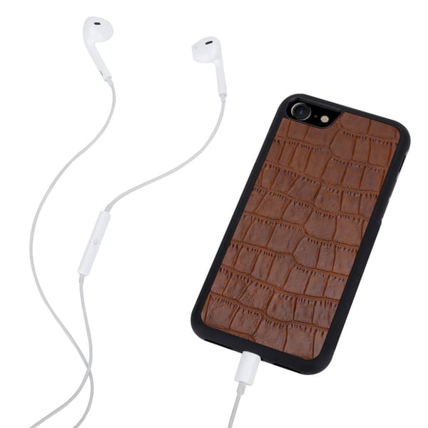 Boom Croco Taske til iPhone 6/7/8/SE 2020 - Brun Brown