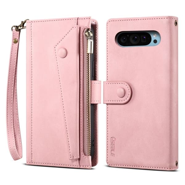 ESEBLE Star Series Google Pixel 9 Plånboksfodral Konstläder - Roséguld