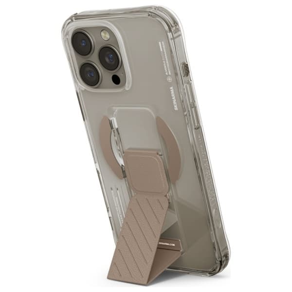 Skinarma Mobilskal till iPhone 16 Pro MagSafe Grip Stativ - Champange Brun