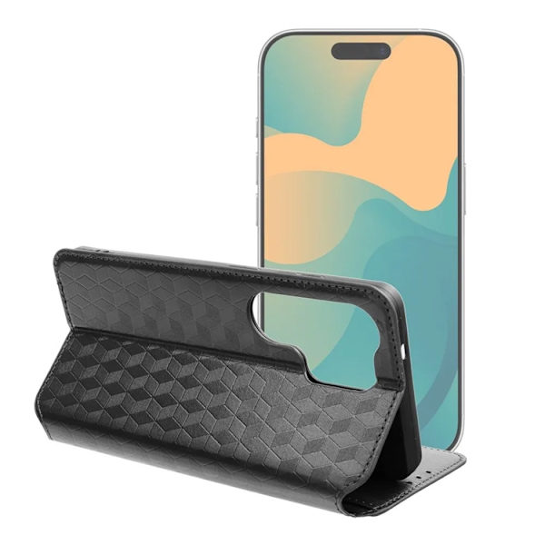 Plånboksfodral För Galaxy S26 Plus Cubic - Svart Svart