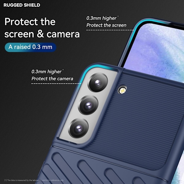 Thunder Twill Skal Galaxy S22 5G - Blå Blå