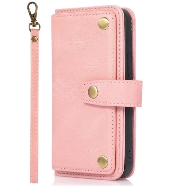 iPhone 14 Plus Plånboksfodral Flip - Rosa Rosa