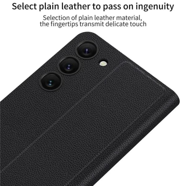 GKK Galaxy S23 Plus Mobilfodral Magnetic PU-Läder - Svart Svart