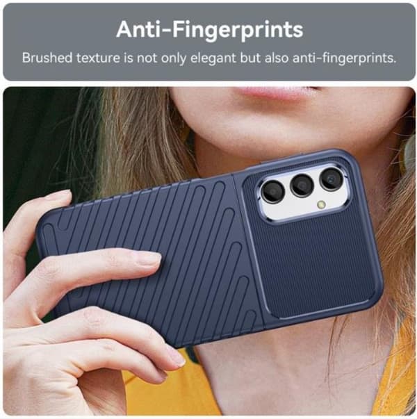 Galaxy A24 4G -puhelinkotelo Thunder Twill - sininen Blå