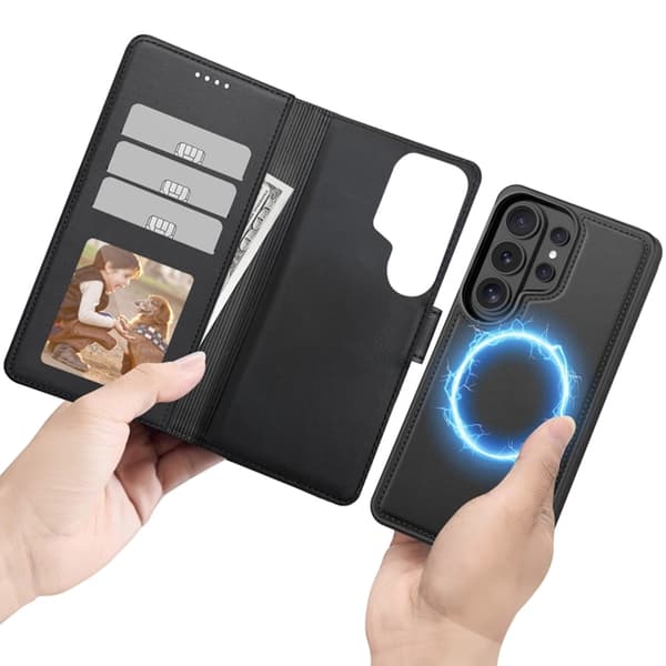 Tech-Protect Plånboksfodral För Galaxy S26 Ultra - Matte Svart Svart
