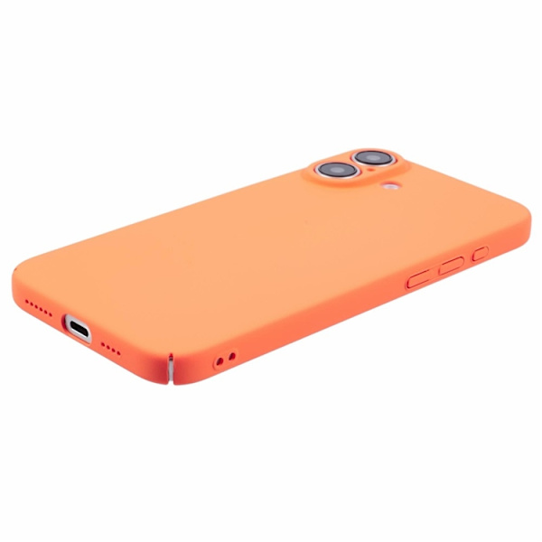 Mobilskal till iPhone 16 Plus Skin-Touch Rubberized PC - Orange Orange