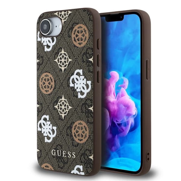 Guess telefontaske til iPhone 16e MagSafe PU 4G Peony - Brun Brun