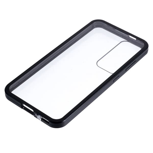 Mobilskal för Samsung Galaxy S26 Plus Dubbel-Sidigt Härdat Glas - Svart